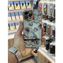 Aplus Iphone 12 Pro Max Çiçekli Şeffaf Koruyucu Kamera Çıkıntılı Şık Tasarımlı Kılıf