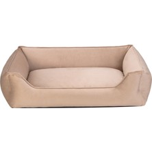 Techmrt Pet Comfort Delta  Ekru Köpek Yatağı M 90X70CM