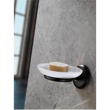 Storemax Yapışkanlı Hazneli Katı Sabunluk Siyah S-105