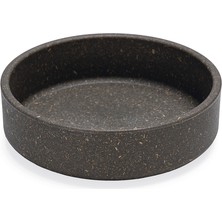 Techmrt Beeztees Dbl Kedi Mama Su Kabı, Bambu, Antrasit 12CM, 250ML