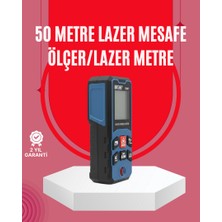 Zero Land Techmrt 50 Metre Lazer Ölçüm Cihazı Alan ve Mesafe Hesaplama