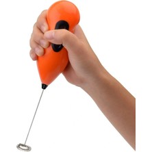 Pazarcan Mini Pilli Portatif Karıştırıcı Cappucino Maker Mikser - Renkli
