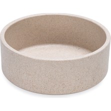 Techmrt Beeztees Dbl Köpek Mama Su Kabı, Bambu, Bej, 12CM, 300ML