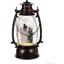 PremiumPort Yeniyıl Işıklı Ev Feneri, 33,5 Cm, Şık ve Kullanışlı Dekorasyon Ürünü