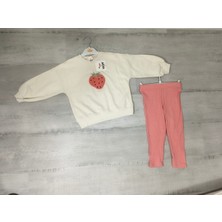 Çilek Nakışlı 2li Kız Takım