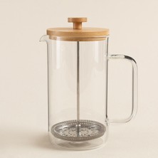 UltraMint Bambu French Press 1000 ml Natural, Şık ve Dayanıklı Kahve Demleme Aparatı