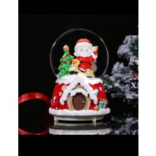 PremiumPort Yılbaşı Temalı Otomatik Işıklı ve Müzikli Kar Küresi, Şıklık ve Neşe Katıyor