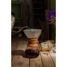 UltraMint 6 Kişilik Chemex Filtre Kahve Demleme Seti 800 Ml, Zarif ve Kullanışlı