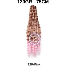 X-Pression Afro Su Dalgası Saç 75M 120GR  #-30/pink