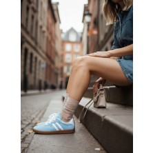 Klay Shoes Kadın Çift Bantlı Sneaker Günlük Spor Ayakkabı