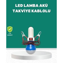 Zero Land Techmrt Aküden Çalışan 12V LED Ampul Taşınabilir Kullanım