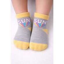 Gigi Giyim Yazı Baskılı Kız Çocuk Dikişsiz Çorap