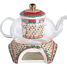 UltraMint Şeffaf Cam Demlik, Çay Demleme ve Sıcak Tutma, Dayanıklı ve Estetik