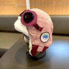Milky Ada Toys Kışlık Pilot Gözlüklü Şapka Çocuklar Için Soğuk ve Rüzgardan Kulak Koruyuculu 4 Farklı Renk 2-10 Yaş