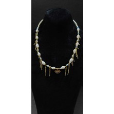 KirLinova Göz Figür Detaylı Zincirli Boncuklu Kadın Kolye