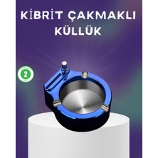Zero Land Techmrt Dekoratif Çakmaklı Küllük Kolay Temizlenebilir Metal