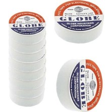 Globe Elektrikçi Bandı Izole Bant Beyaz 10 Adet 19MM