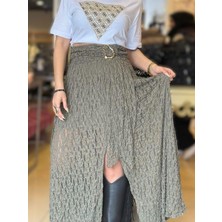 Kokoşum Butik 37201 Etek Haki