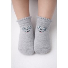 Gigi Giyim Köpekçik Baskılı Soket Kız Çocuk Çorap