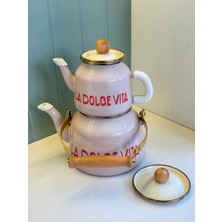 UltraMint Şık ve Dayanıklı Emaye Çaydanlık, Zarif Tasarımıyla Mutfağınıza Şıklık Katıyor