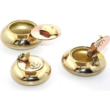 Ynt İthalat 3'lü Pirinç Küllük Seti 4285