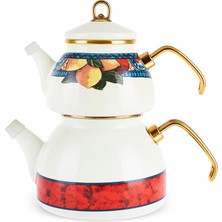 UltraMint Şık Emaye Çaydanlık Takımı, Zarif ve Dayanıklı Tasarım