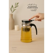 UltraMint Ileri Teknoloji Cam Demlik, 900 Ml, Tek Tuşla Demleme, Dayanıklı Tasarım