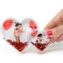 PremiumPort Iki Kalpli Kar Küresi ve Fotoğraf Çerçevesi, Şık Hediye Alternatifi