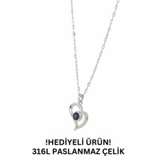 Stelo Forte 100 Dilde Seni Seviyorum Temalı Kalp Şeklinde Paslanmaz Çelik Kolye