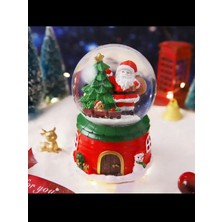 PremiumPort Yılbaşı Temalı Otomatik Işıklı ve Müzikli Kar Küresi, Şık ve Eğlenceli