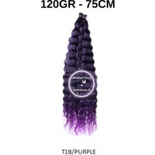 X-Pression Afro Su Dalgası Saç 75M 120GR  #-Tb1/purple