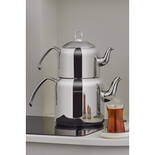 UltraMint Esme Indüksiyon Tabanlı Çaydanlık Takımı Midi, Şık ve Dayanıklı Set