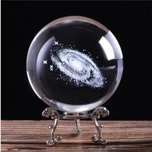 PremiumPort 3D Cam Küre, Metal Ayaklı, Dekoratif, Şık ve Modern Tasarım