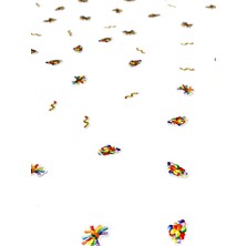 Candy Shop Temalı Masa Konfetisi – Gökkuşağı Renkli Doğum Günü Masa Süsü