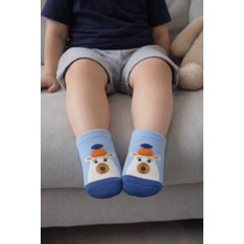 Gigi Giyim Şapkalı Ayıcıklı Abs Kaydırmaz Erkek Çocuk Çorap