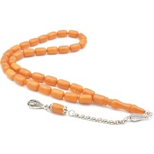 Murty99 Arnavut Kamçılı Kapsül Kesim Bej Sıkma Kehribar Tesbih 020