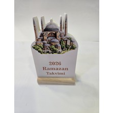Yunus Copy 2026 Ramazan Takvimi Ahşap Ayaklı Ramazan Takvimi Temalı Özel Tasarım Takvim