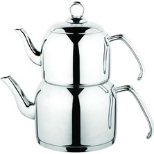 UltraMint K-305 Menekşe Çaydanlık Takımı, Çelik Sap, Mini Boy, Şık ve Dayanıklı