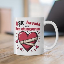 Tişört Kodu “aşk Havada Ama Ben Oturuyorum” Anti-Valentine Kupa