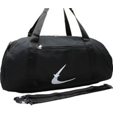 Harmela Siyah Renkli Ayarlanabilir Askısı Unisex Spor Çantası Seyahat Çantası ve Fitness Çantası