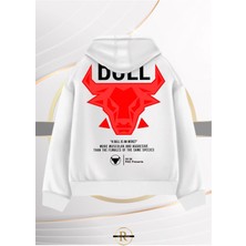 Risil-Nu Company Yeni Sezon Baskılı Unisex Içi Şardonlu Pamuklu Oversize Kapüşonlu Sweatshirt