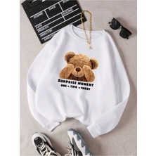 Risil-Nu Company Yeni Sezon 3 Iplik Pamuklu Kalın Moment Baskılı Bisiklet Yaka Sweatshirt Serisi