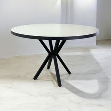 Mobilyacın Yuvarlak Yemek Masası Beyaz Ahtapot Ayak