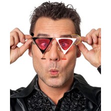 NessiWorld Siyah Beyaz Renk Martini Parti Gözlüğü