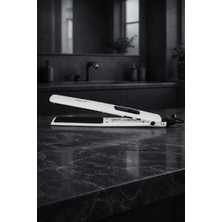 Sokany Beyaz Seramik Saç Düzleştirici 230°C Isı Ayarlı, Ekstra Uzun 25X120 mm Floating Plaka HS-950B