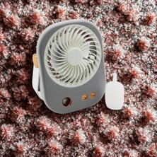 Storemax Fan Masaüstü Vantilatör Klima, USB Buharlı ve Rgb Işıklı Mini Vantilatör, Soğuk Buharlı Serinletici 1200MAH Ister Ayaklı Ister Asmalı (3 Kademe Güç,buharlı ve Rgb Işıklı)