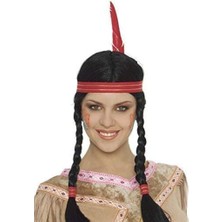 NessiWorld Tüylü Örgülü Hint Peruğu Kızılderili Peruğu