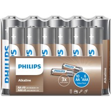 Storemax LR036A16F/10 Alkalin Aa X10 + Aaa X6 Folyo Paket (16’lı Folyo Paket)