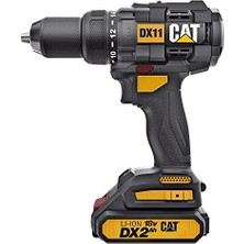 Storemax DX11 18VOLT/2.0AH Li-Ion Çift Akülü Kömürsüz Profesyonel Şarjlı Matkap, Siyah/sarı