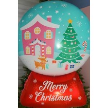 Storemax Yılbaşı Ağacı Süsü, Yılbaşı Hediyeler Folyo Balon, Şekillendirilmiş Folyo Balon Figürleri, Parti Mazemeleri, Doğum Günü (Yuvarlak) 50-72 cm